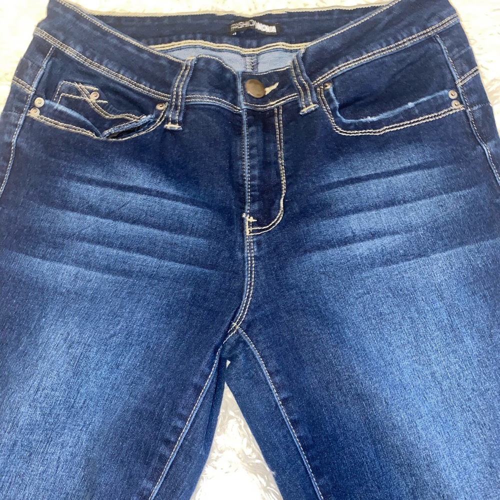 Fashion nova mid rise boot cut jeans